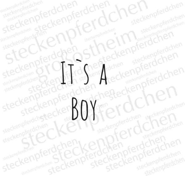 Steckenpferdchenstempel It's a boy