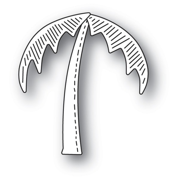 Poppystamps Stanzdie whittle palm tree