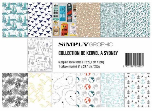 Simply Graphic Papier Pack A4 - Collection De Kervel a Sydney