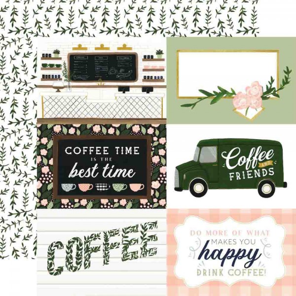 Echo Park Paper - Coffee & Friends - 6x4 Journaling Cards