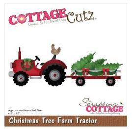 Cottage Cutz Stanzdie - Christmas Tree Farm Tractor