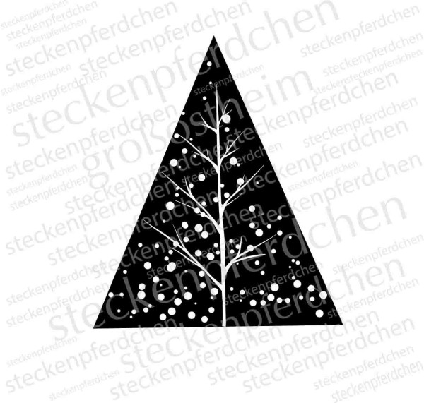 Steckenpferdchenstempel Winterbaum modern