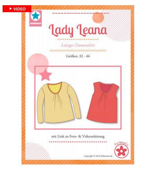Farbenmix Schnittmuster Lässiges Damenshirt Lady Leana