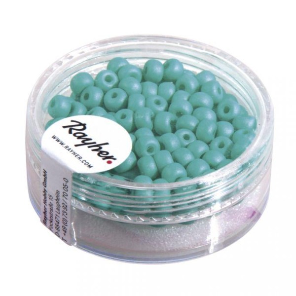 Rayher Silk-Bead mintgrün 4mm