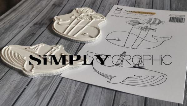Simply Graphic Cling Stamp - Rèverie marine
