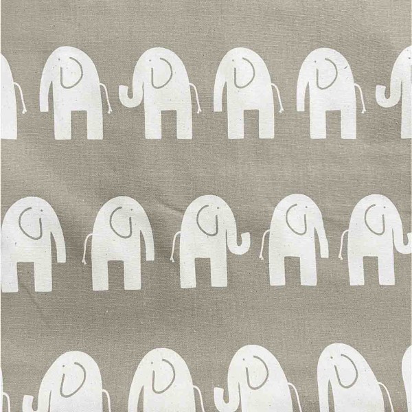 Premier prints Baumwollstoff Elefanten natur/creme