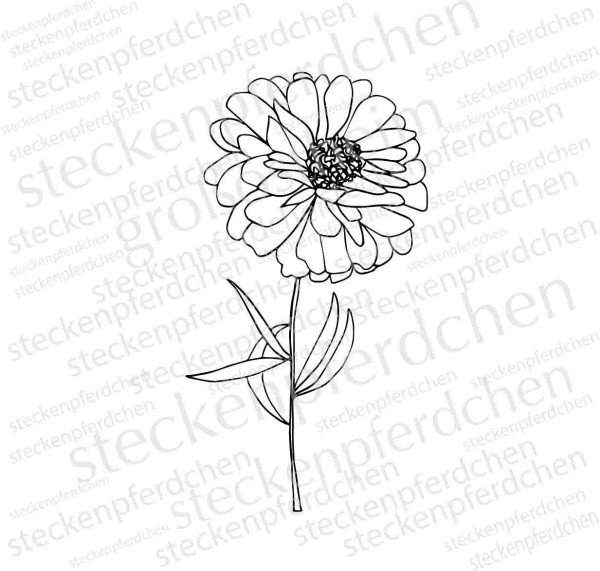 Steckenpferdchenstempel Blume 9