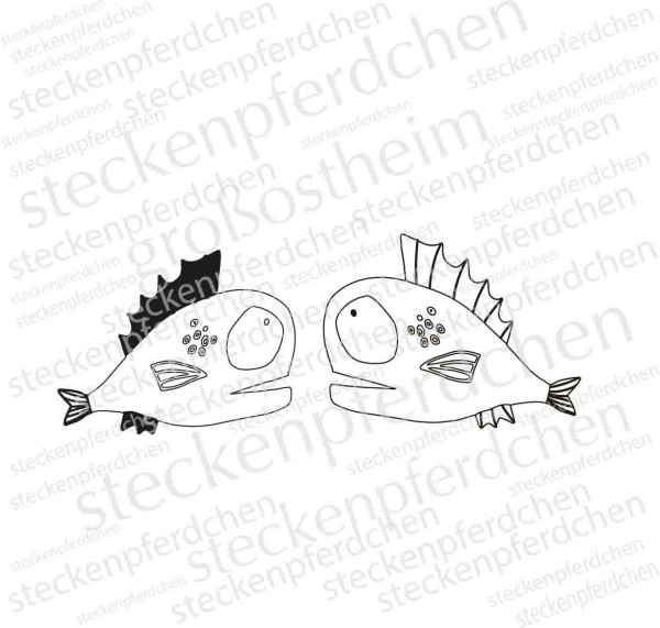 Steckenpferdchenstempel Fische Otto und Anton