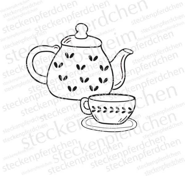 Steckenpferdchenstempel Tee Set