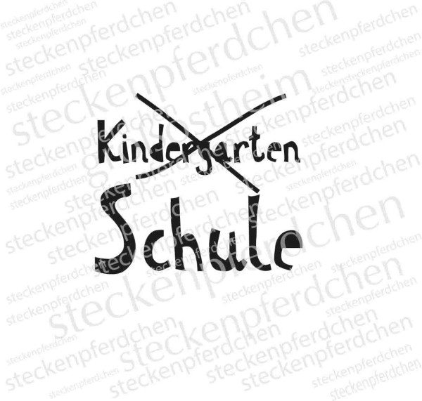 Steckenpferdchenstempel Kindergarten-Schule