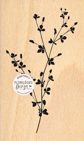Florileges Holzstempel Branche fragile