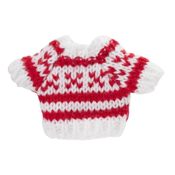 Hobby Fun Mini-Pullover rot/weiß