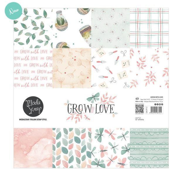 Moda Scrap Paper Pack 12 inch - Grow with Love