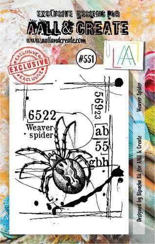 AALL & CREATE Clearstempel Set #551 - Weaver Spider