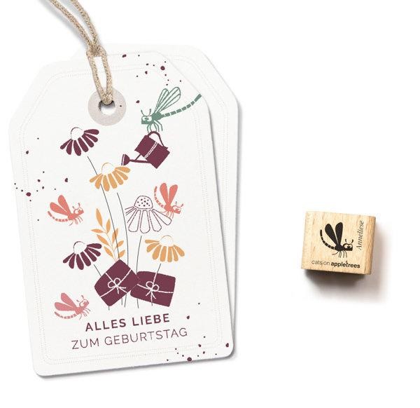Cats on appletrees Ministempel Libelle Anneliese