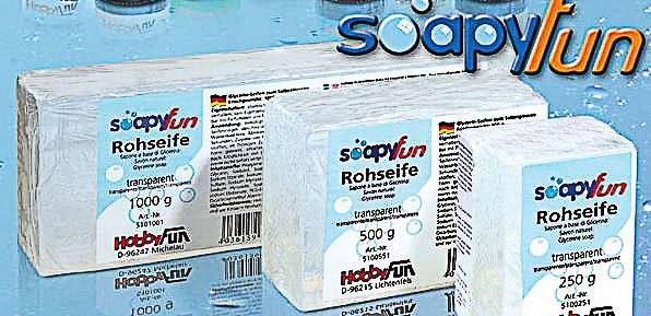 Soapyfun Rohseife 500 gr. transp.