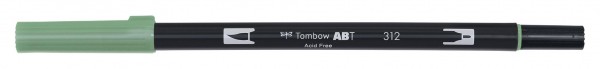 Tombow Dual Brush Pen - Holly Green - Tannengrün
