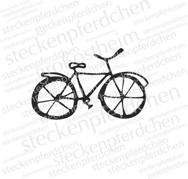 Steckenpferdchenstempel Fahrrad 1
