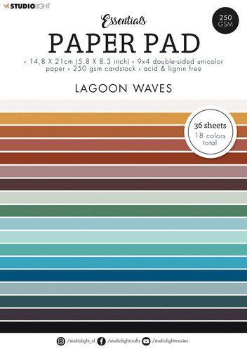 Studio Light Paper Pad A5 - Lagoon Waves