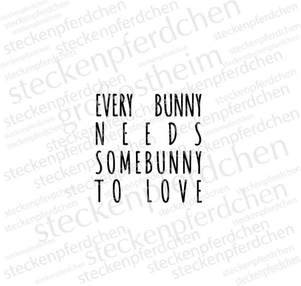 Steckenpferdchenstempel Bunny to Love