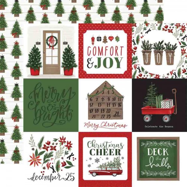 Carta Bella Home for Christmas - 4x4 Journaling Cards