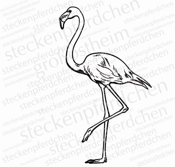 Steckenpferdchenstempel Flamingo Rosalie