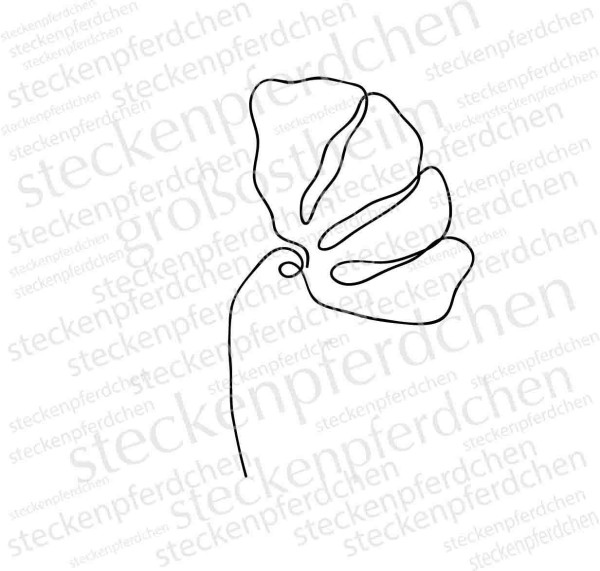 Steckenpferdchenstempel Blume 7