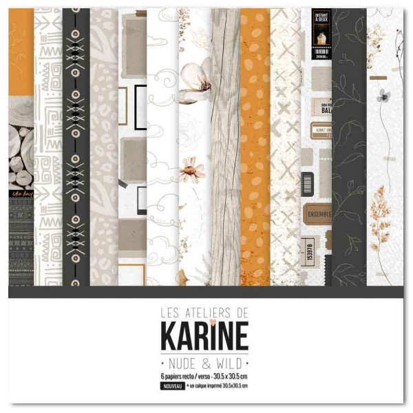 Les Atelier de Karine Nude & Wild - Paper Pack 12 inch