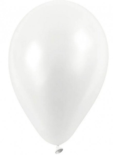 Luftballons rund weiß