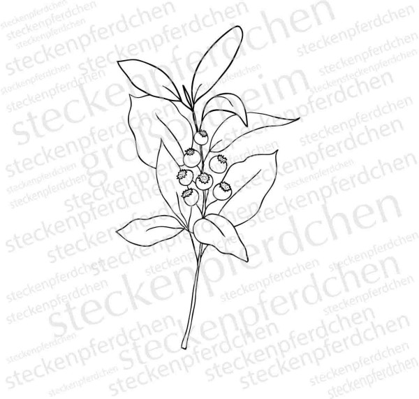Steckenpferdchenstempel Blume 5