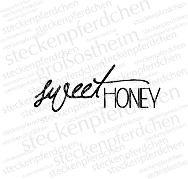 Steckenpferdchenstempel Sweet honey