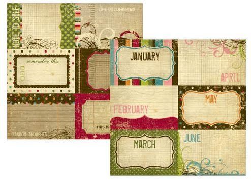 Simple Stories Life Documented - Monthly Journaling Cards Elements