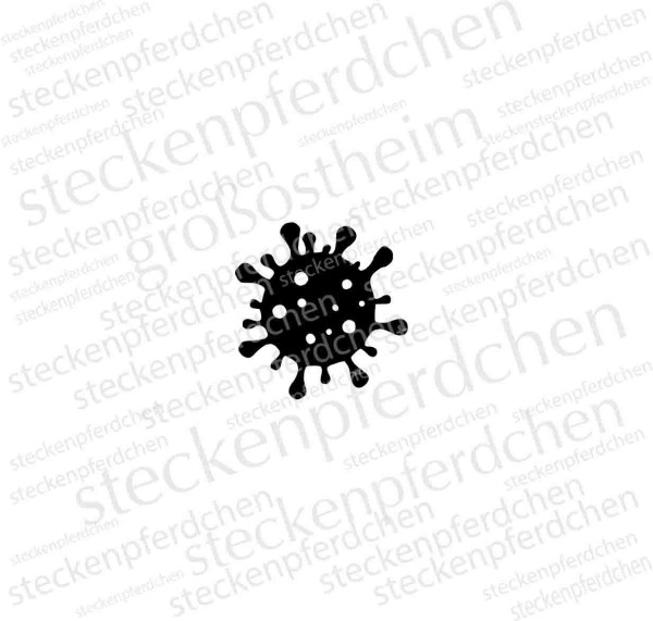 Steckenpferdchenstempel Virus Zeichnung mini
