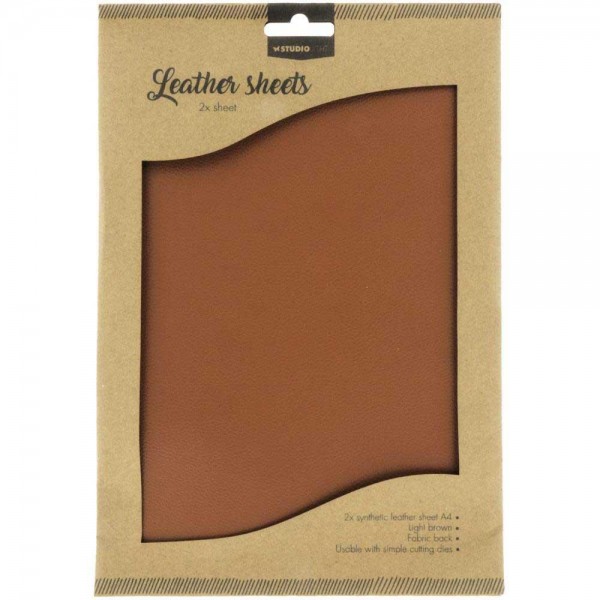 Studio Light Leather Sheets - light brown