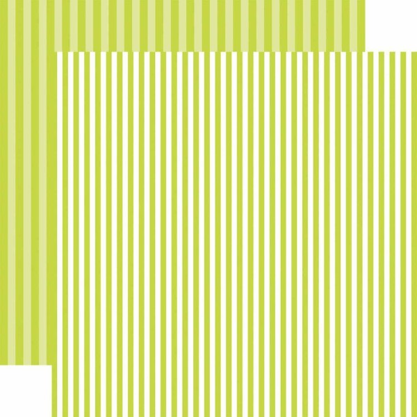 Echo Park Paper Dots & Stripes Key Lime Stripe