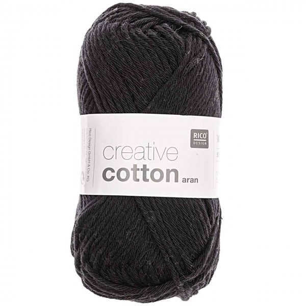 Creative cotton aran schwarz