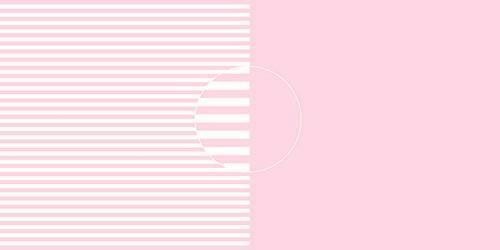 Dini Design Blockstreifen/uni rosa