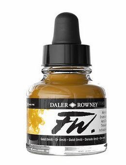 Daler Rowney Acrylic Ink gold