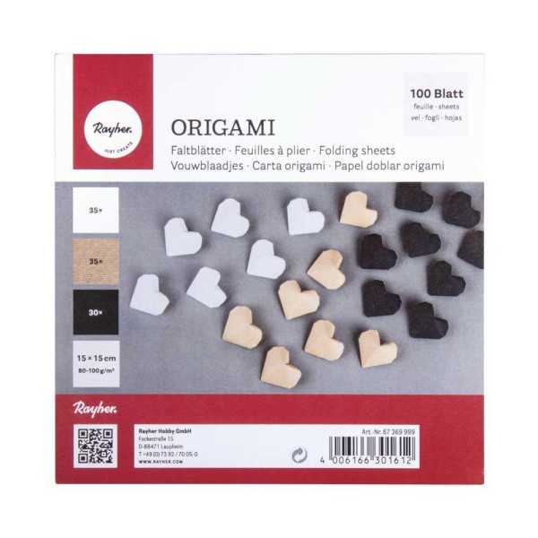 Rayher Origami Faltblätter 15 cm