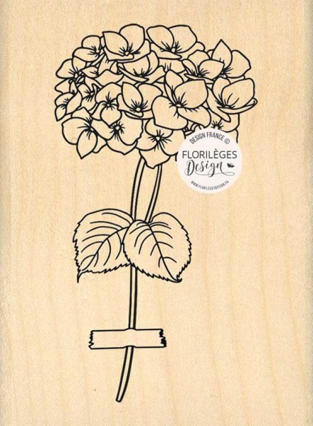 Florileges Holzstempel Hortensia