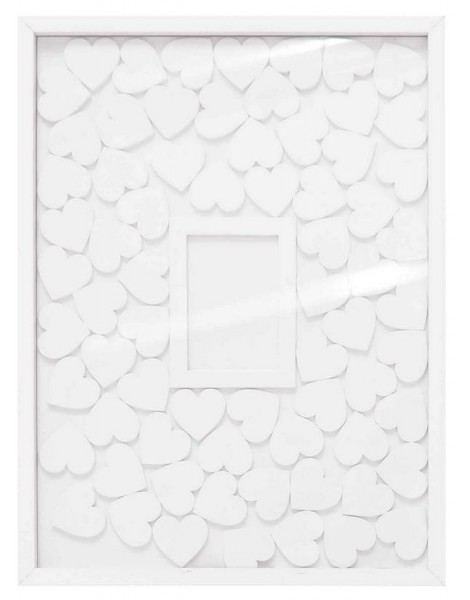 Gästebuch Rahmen 30 x 40 cm weiß