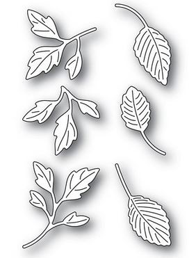 Poppystamps Stanzdie Orchard Leaves