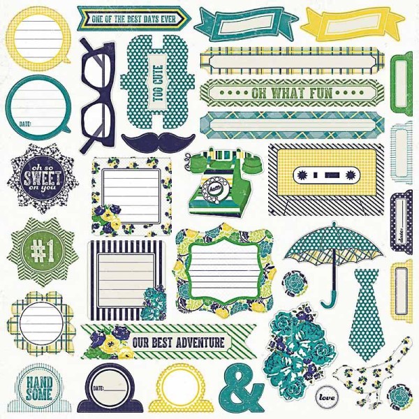 My Minds Eye Kate And Co Oxford Lane Sticker Accessory Sheet