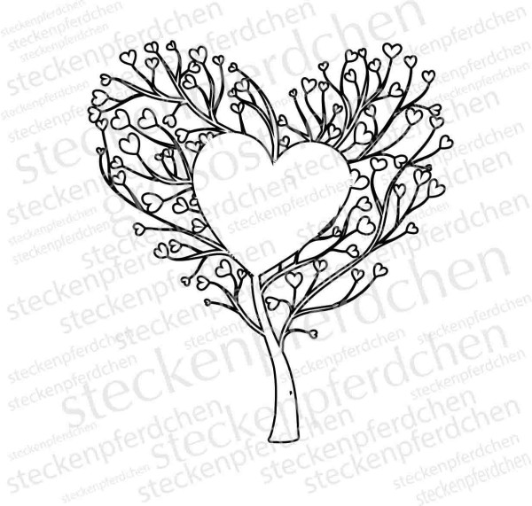 Steckenpferdchenstempel Herzenbaum