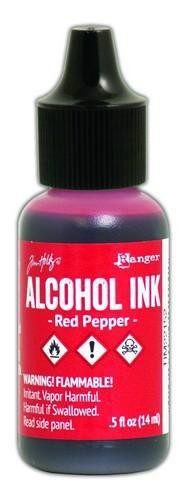 Alcohol Ink red pepper