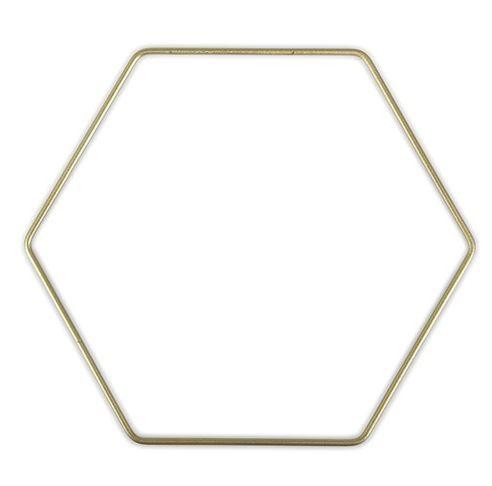 Metallhexagon gold 20 cm