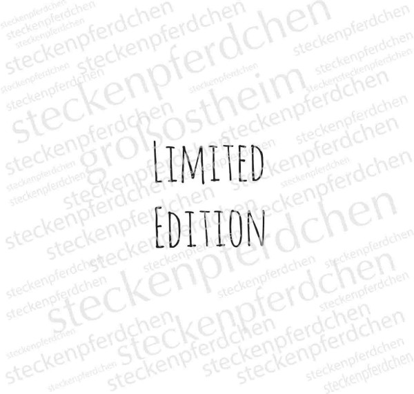 Steckenpferdchenstempel Limited Edition