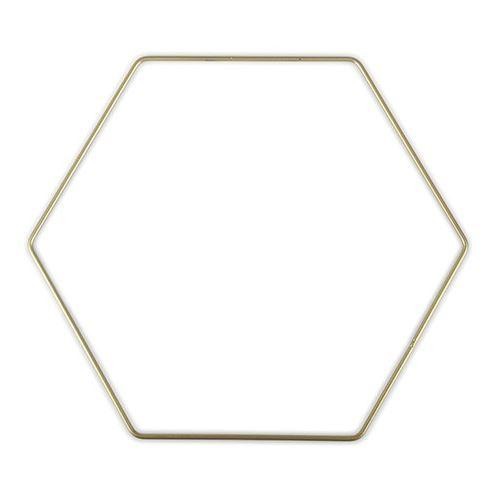 Metallhexagon gold 25 cm