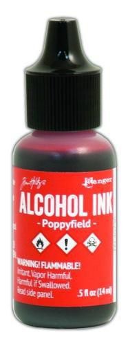 Alcohol Ink Poppyfield