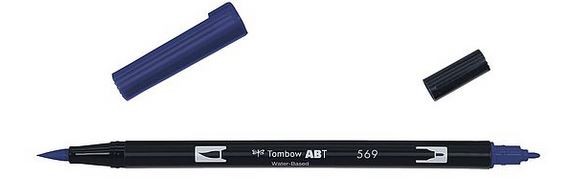 Tombow Dual Brush Pen - 569 - Strahlblau